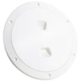 5" Deck Plate, Round Screw-in, Off-White - FO4474 - Five Oceans