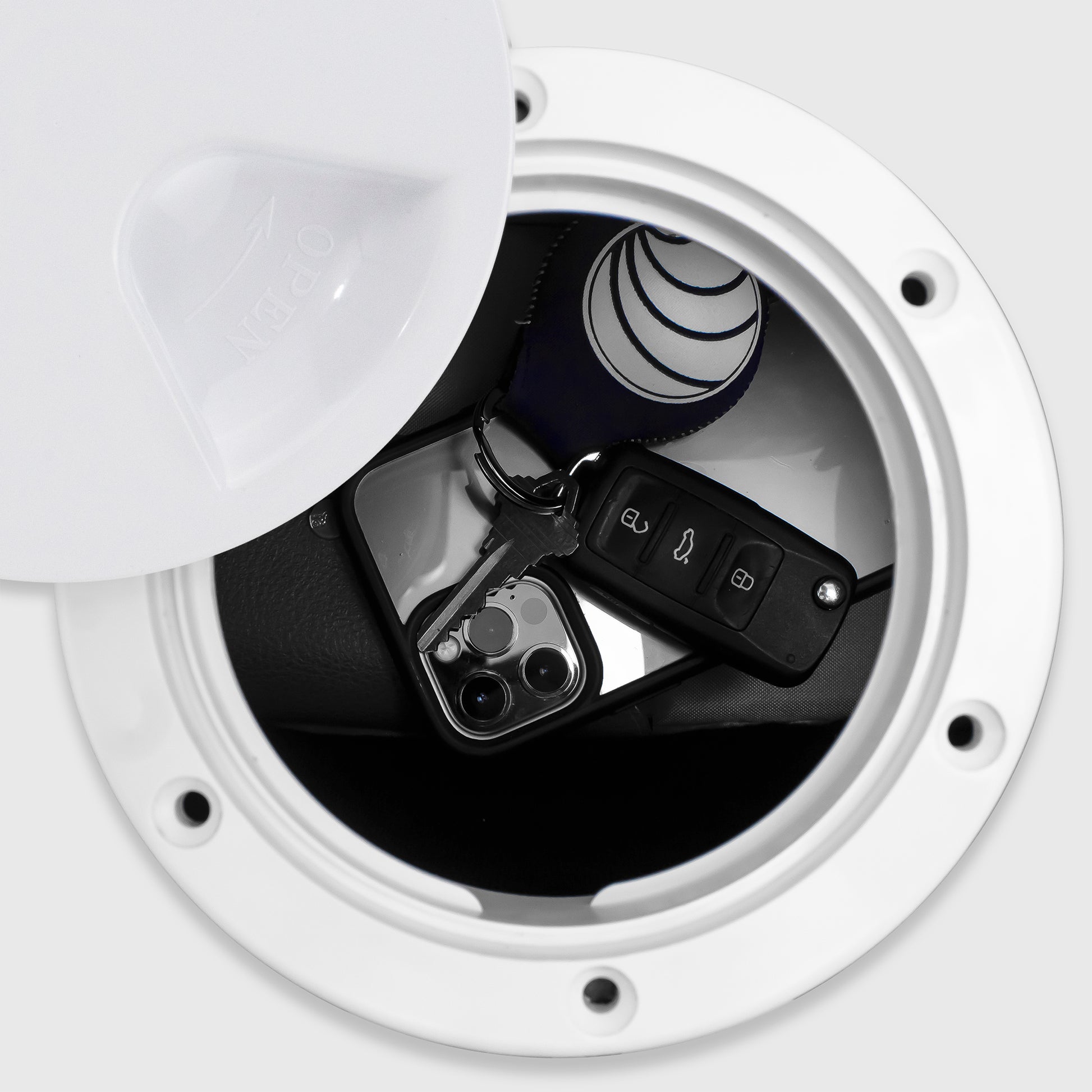 5" Deck Plate, Round Off-White - FO4474 - Five Oceans