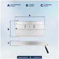 Adjustable Seat Pedestal and Locking Slide Kit, Aluminum - FO4476-4478-KIT - Five Oceans