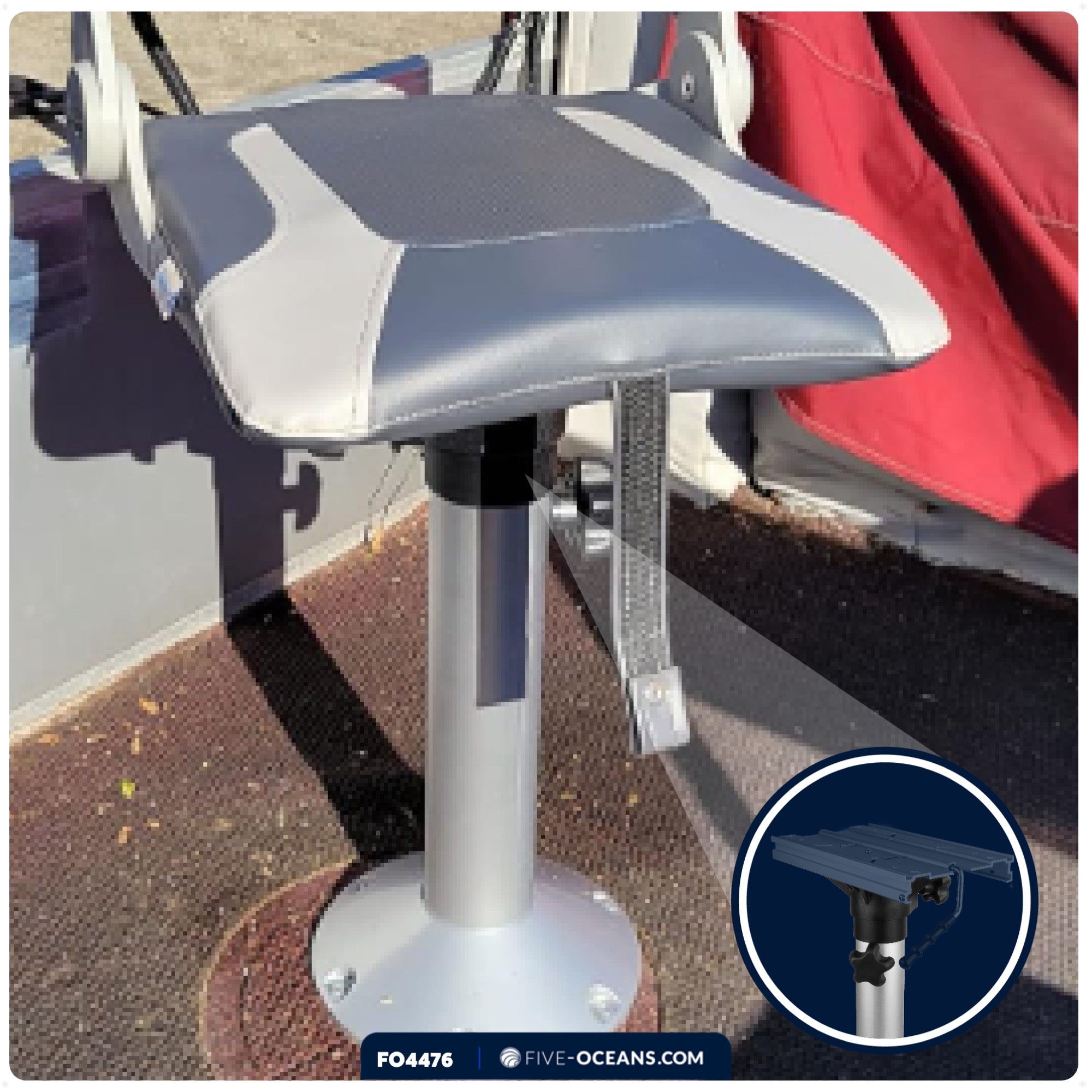 Boat Seat Pedestals, Adjustable from 19" to 25" - FO4476 - Five Oceans