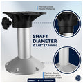 Seat Pedestal, Fixed Height 12", Aluminum - FO4477 - Five Oceans