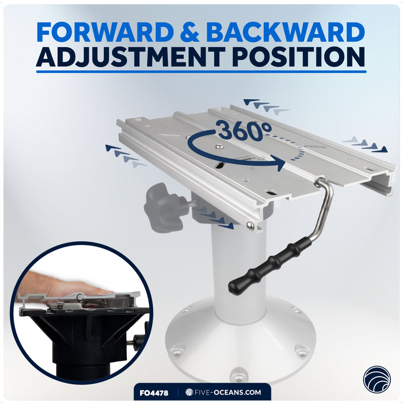 Seat Slide with Locking Mechanism, Aluminum - FO4478 - Five Oceans