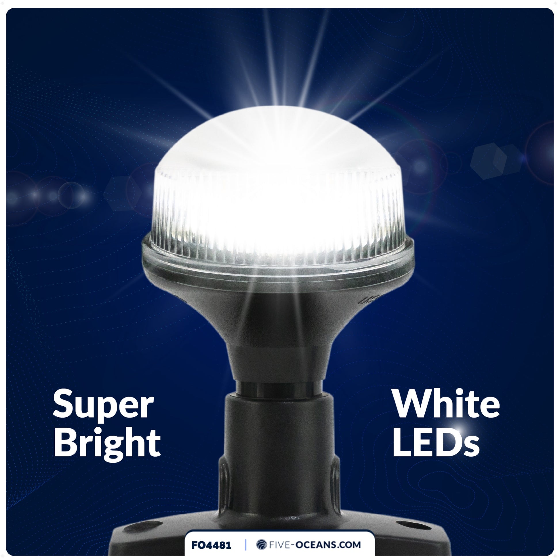 LED Anchor Navigation Light, 4" 2NM - FO4481 - Five Oceans