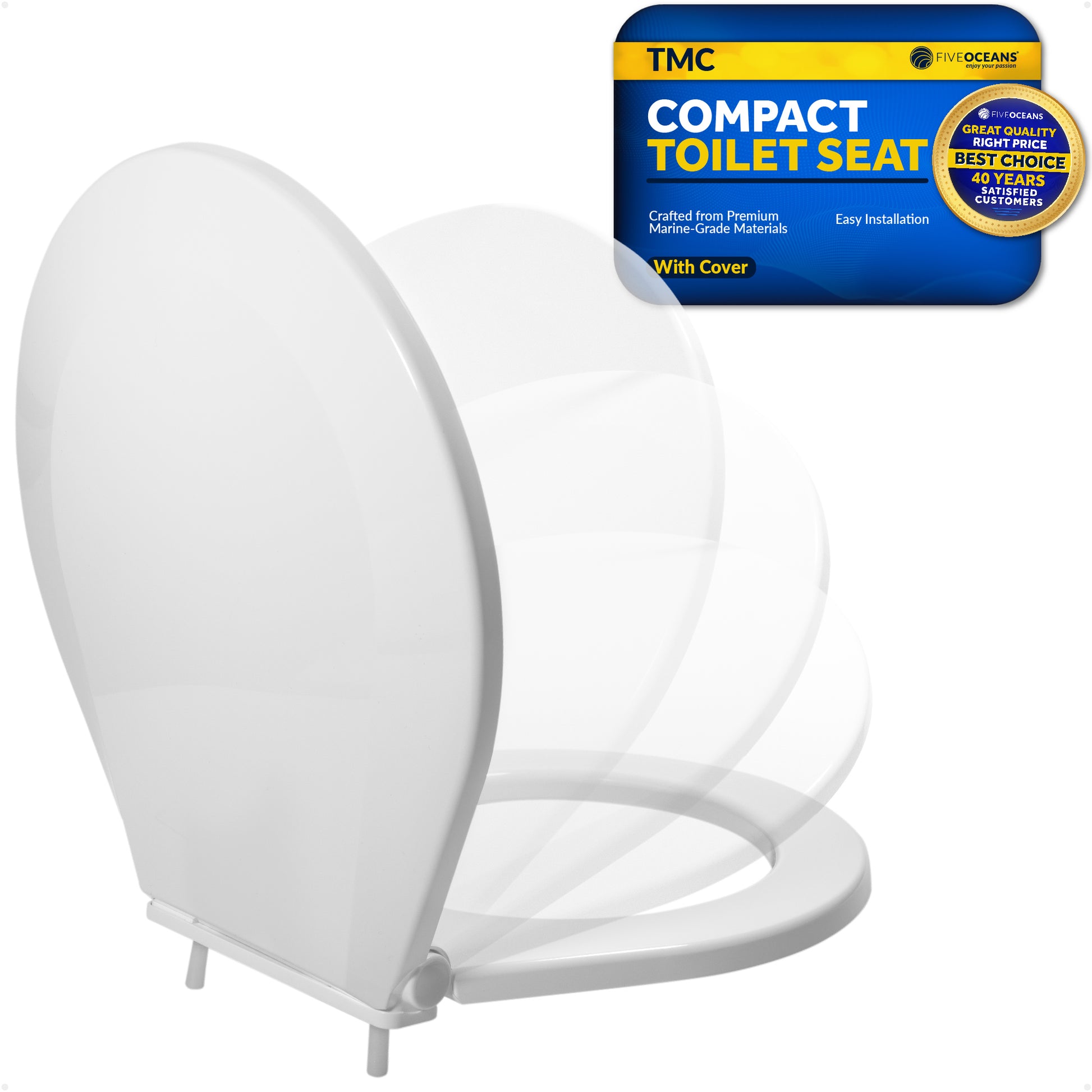 TMC Toilet Seat with Cover - FO4484 - Five Oceans