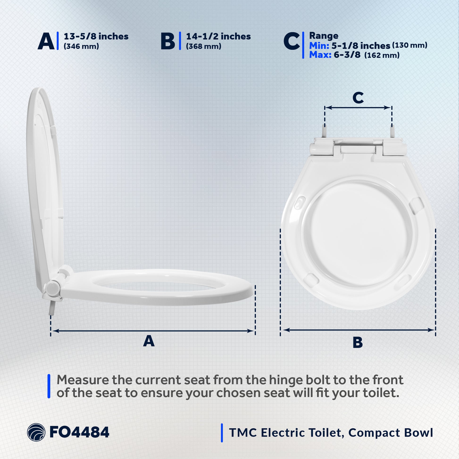 TMC Toilet Seat with Cover - FO4484 - Five Oceans