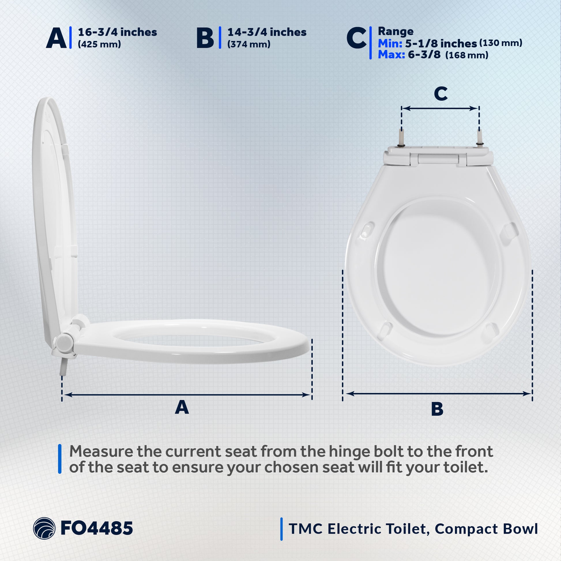 TMC Deluxe Toilet Seat with Cover - FO4485 - Five Oceans