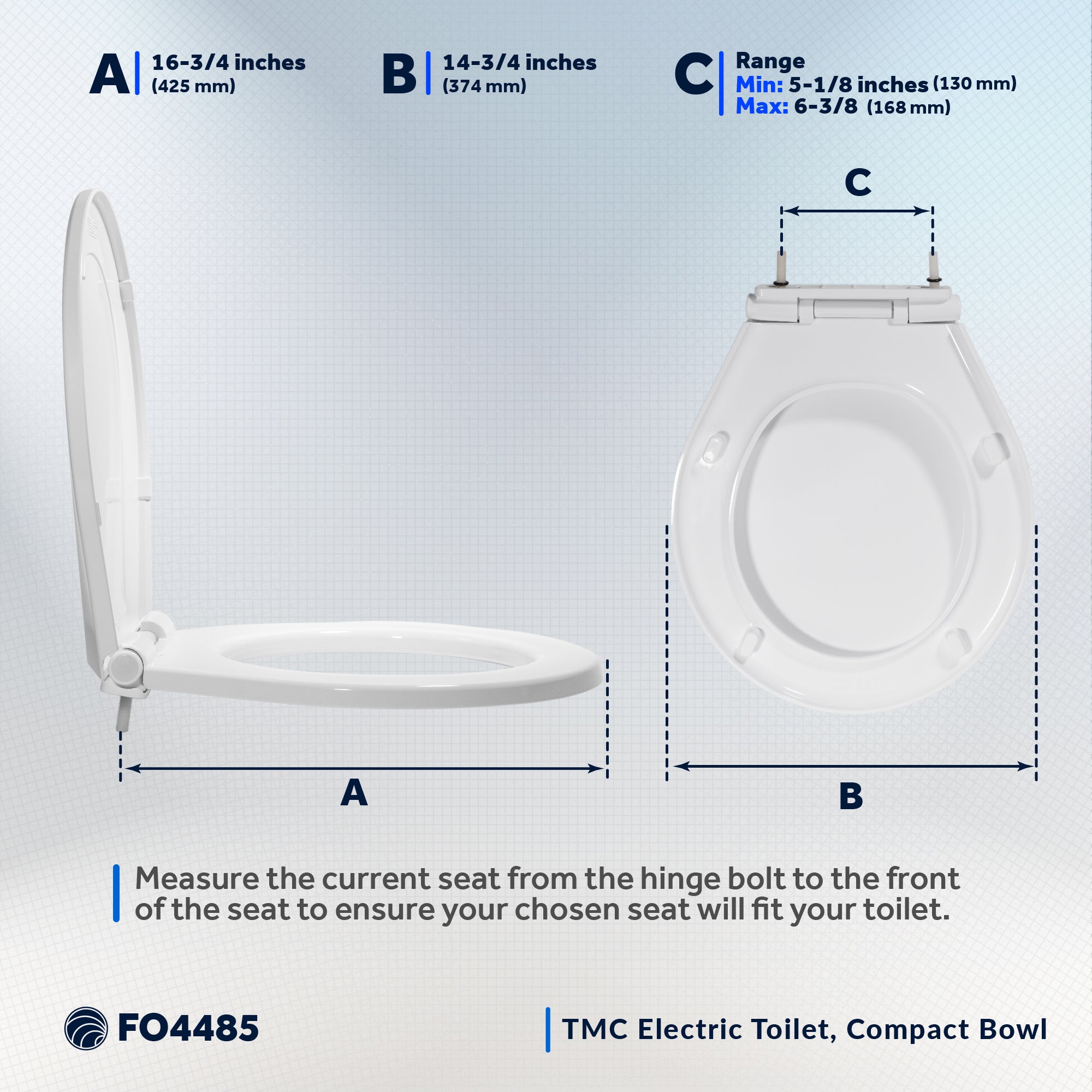 TMC Deluxe Toilet Seat with Cover - FO4485 - Five Oceans