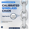 Windlass Anchor Chain 1/4" x 100' HT G4 - Galvanized Steel - FO4489-M100 - Five Oceans