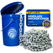 1/4" x 150'  Windlass Boat Anchor Chain HT G4 Galvanized Steel - FO4489-M150 - Five Oceans