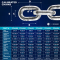 Windlass Anchor Chain 1/4" x 150' HT G4 - Galvanized Steel - FO4489-M150 - Five Oceans