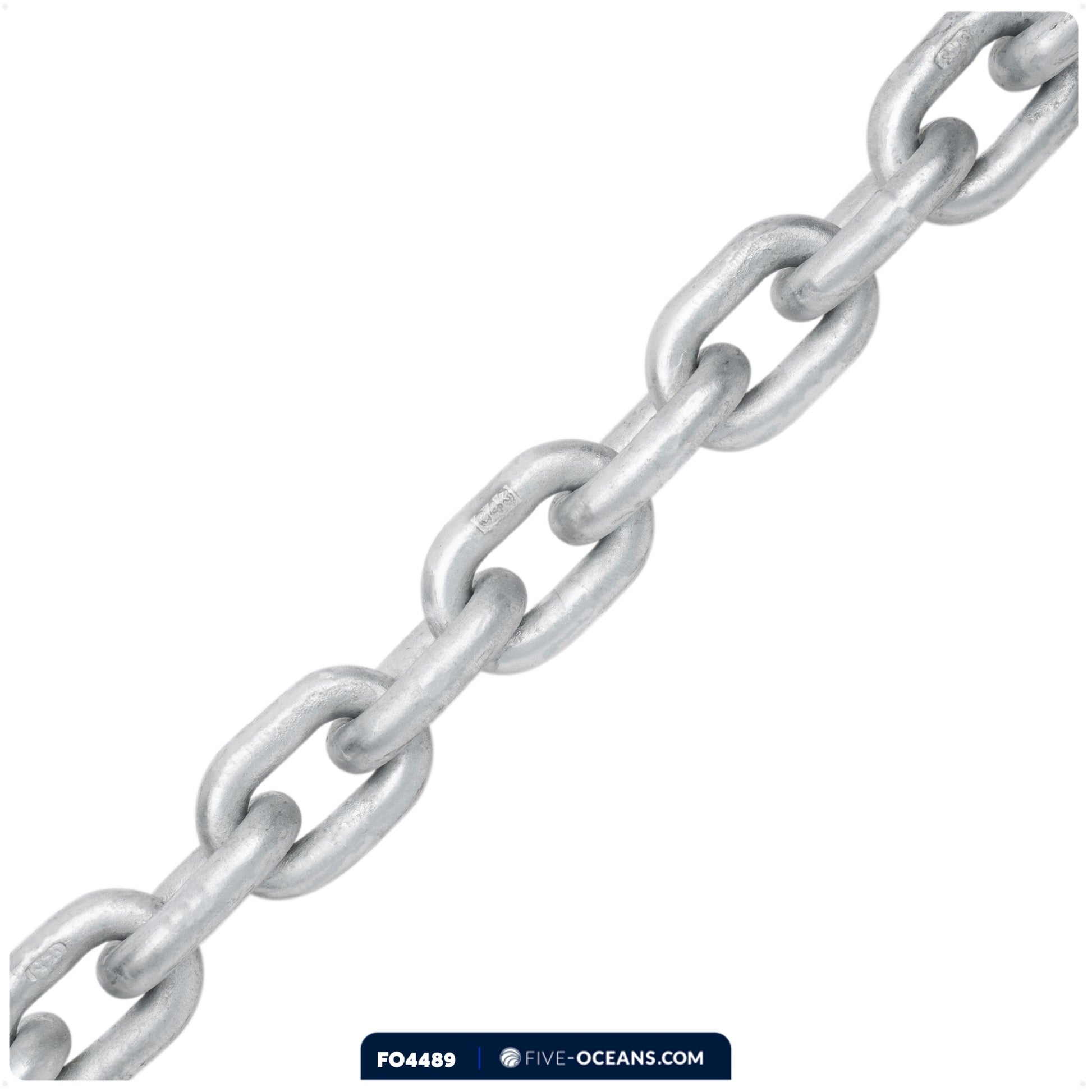 Windlass Anchor Chain 1/4" HTG4 - Galvanized Steel - (Per Foot) - FO4489 - Five Oceans