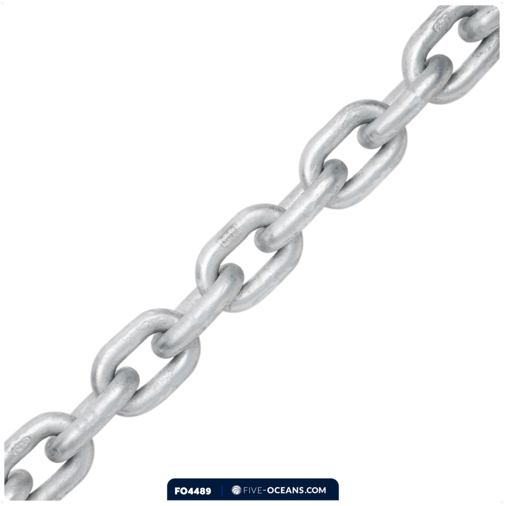 Windlass Anchor Chain 1/4" HTG4 - Galvanized Steel - (Per Foot) - FO4489 - Five Oceans