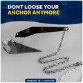 Anchor Chain 5/16" x 10' with 2 Shackles, HT G4 Galvanized Steel - FO4490-G10 - Five Oceans