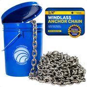 1/4" Windlass Boat Anchor Chain HT G4 Stainless Steel - FO4492 - Five Oceans