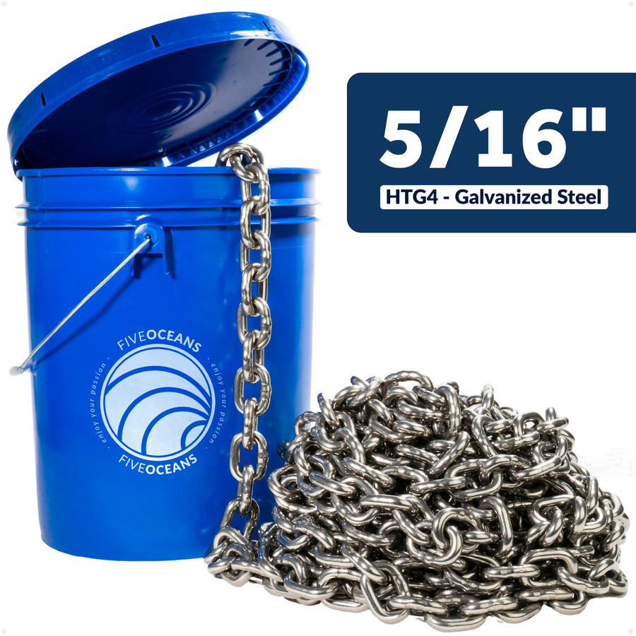 Windlass Anchor Chain 5/16" HT G4 - AISI316 Stainless Steel - (Per Foot) - FO4493 - Five Oceans