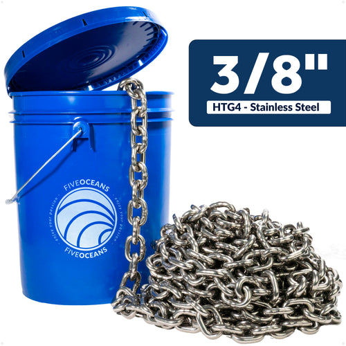 Windlass Anchor Chain 3/8" HT G4 - AISI316 Stainless Steel - (Per Foot)