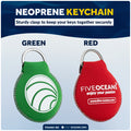 Floating Neoprene Keychain Set - 4495-GR - Five Oceans