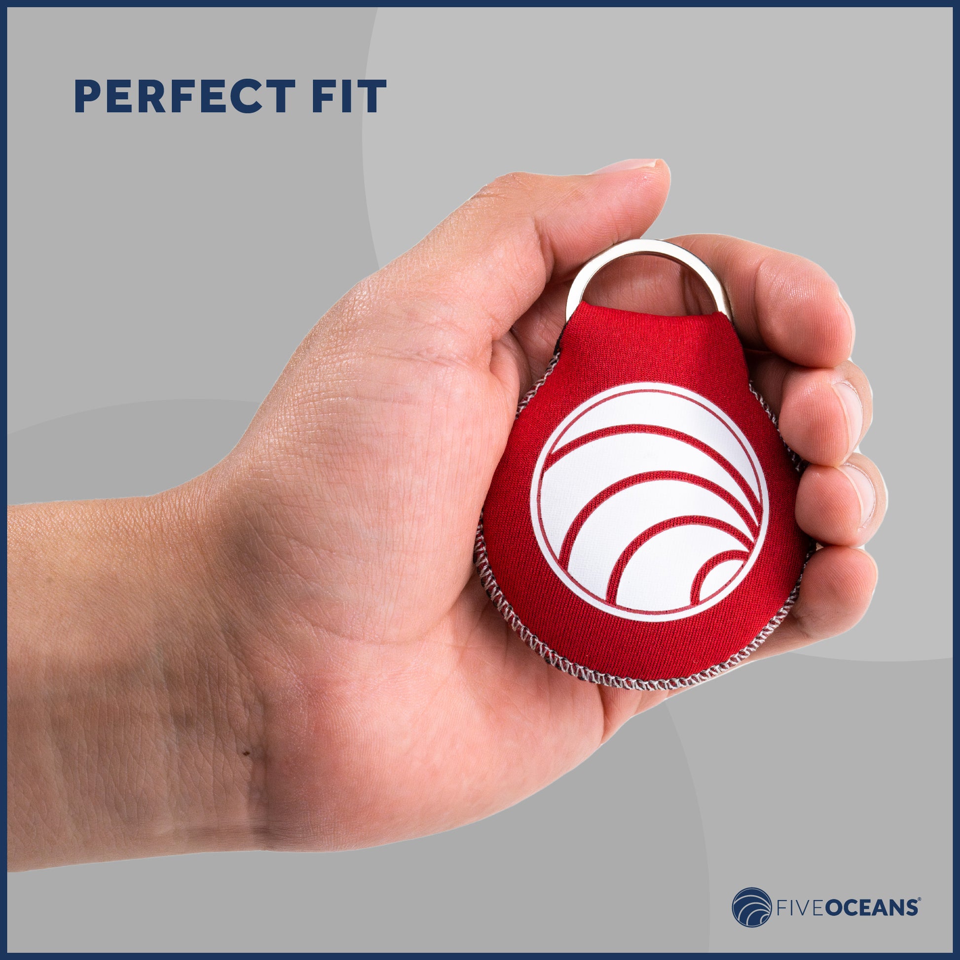 Floating Neoprene Keychain, Red - FO4495-R - Five Oceans