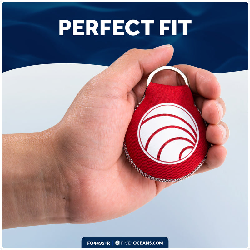 Floating Neoprene Keychain, Red - FO4495-R - Five Oceans