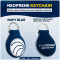 Floating Neoprene Keychain, Green - FO4495-G - Five Oceans