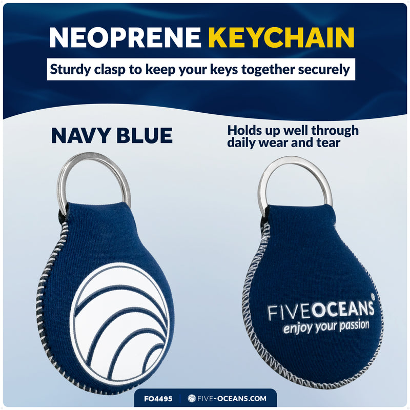 Floating Neoprene Keychain, Green - FO4495-G - Five Oceans