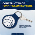 Floating Neoprene Keychain, Green - FO4495-G - Five Oceans
