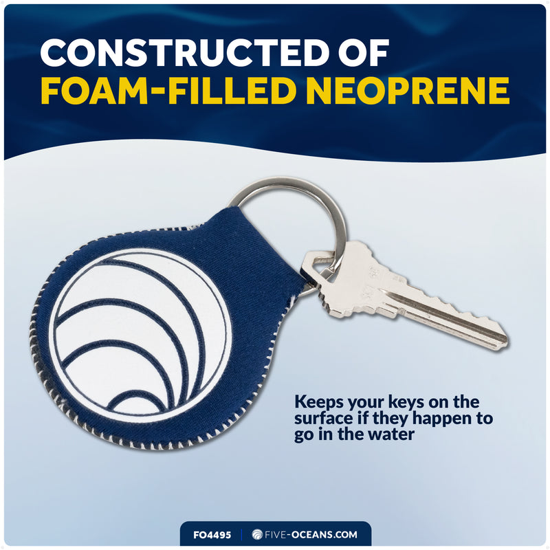 Floating Neoprene Keychain, Green - FO4495-G - Five Oceans