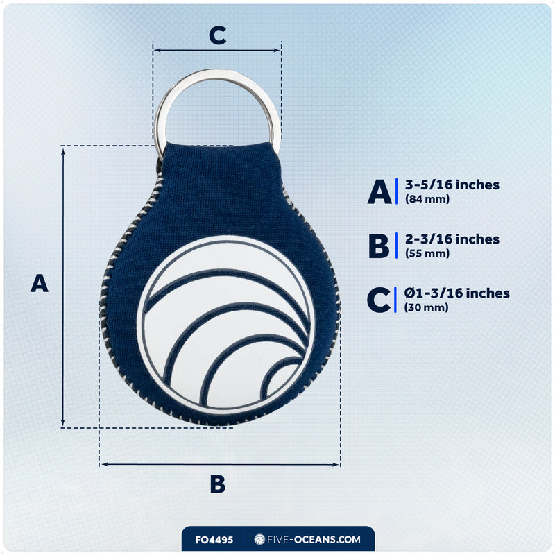 Floating Neoprene Keychain, Green - FO4495-G - Five Oceans
