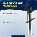 15-Degree Rod Holder, Flush Mount, Stainless Steel, 2-Pack – FO4496-M2 - Five Oceans