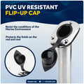 30-Degree Rod Holder, Flush Mount, Stainless Steel, 4-Pack – FO4497-M4 - Five Oceans