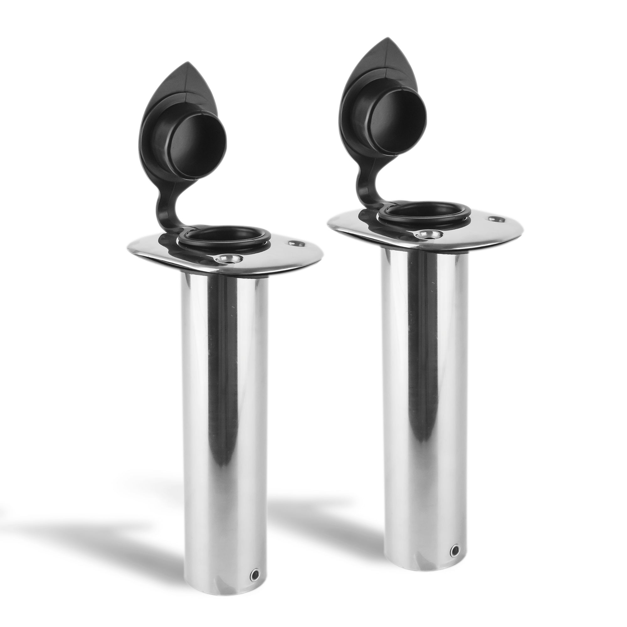 Fishing Rod Holder, 90-Degree Top Flange, Stainless Steel 2-Pack - FO4498-M2 - Five Oceans