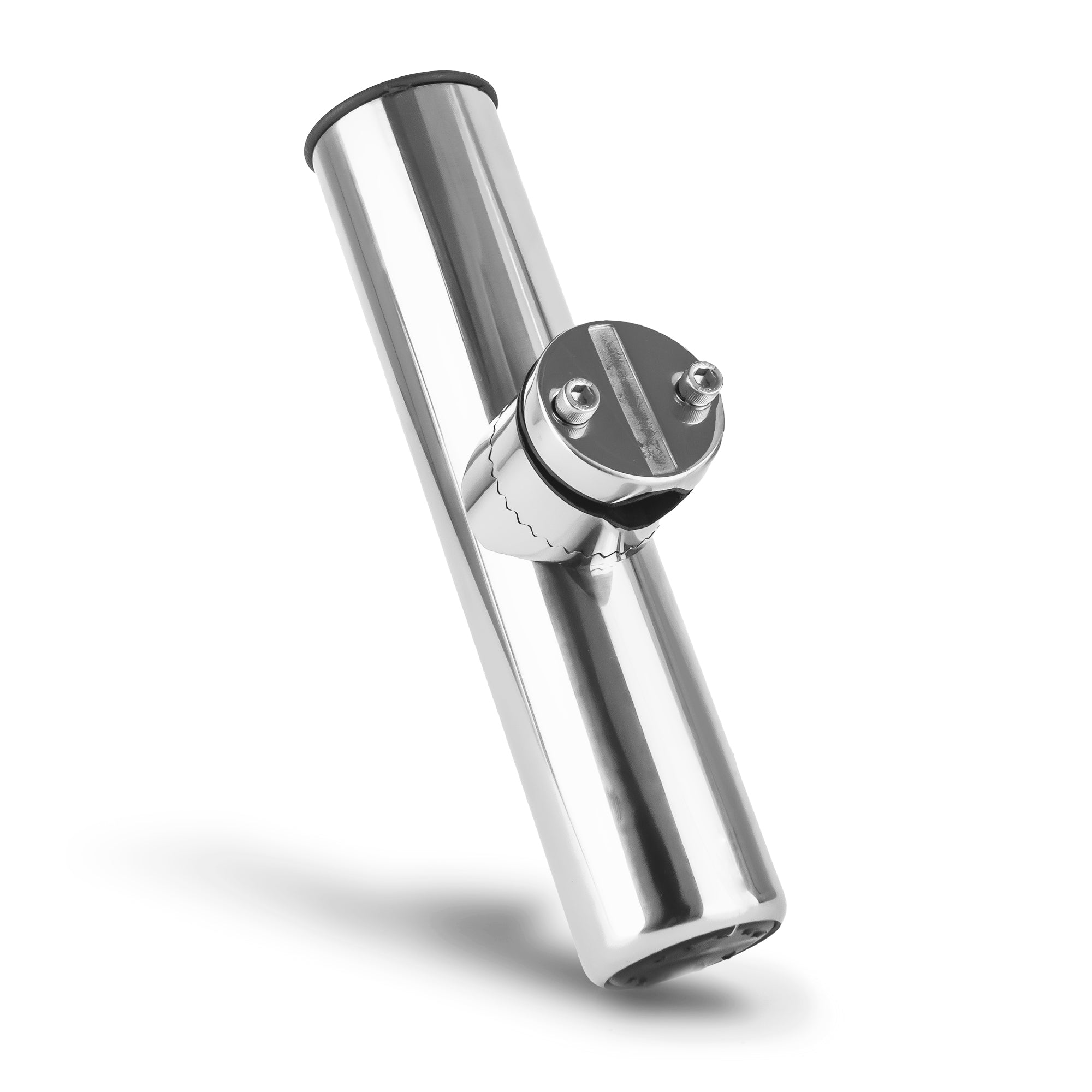 AISI316 Stainless Steel Clamp-on Fishing Rod Holder, Adjustable for Rails of 7/8 in to 1 in, 1-Pack, FO-4499 - Five Oceans