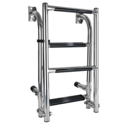 4 Step Boat Folding Ladder, Stainless Steel - FO4500