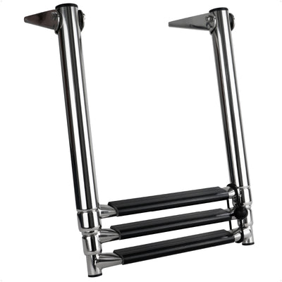 3-Step Over Platform Telescoping Swim Ladder, AISI316 Stainless Steel - FO4502 - Five Oceans