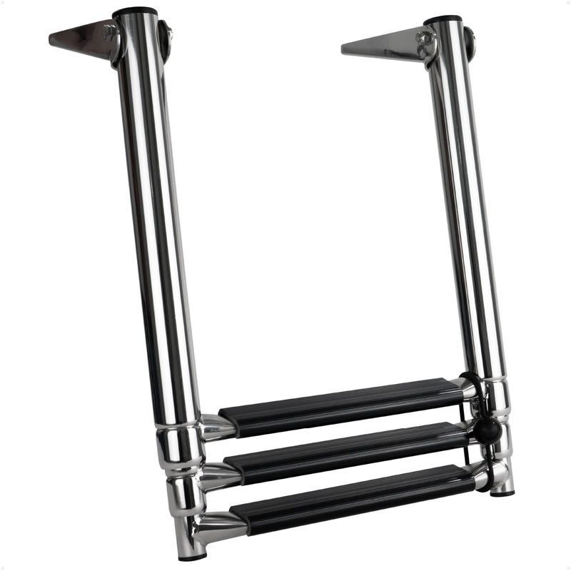 3-Step Over Platform Telescoping Swim Ladder, AISI316 Stainless Steel - FO4502 - Five Oceans