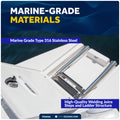 3-Step Over Platform Telescoping Swim Ladder, AISI316 Stainless Steel - FO4502 - Five Oceans