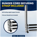 3-Step Over Platform Telescoping Swim Ladder, AISI316 Stainless Steel - FO4502 - Five Oceans
