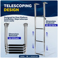 4-Step Over Platform Telescoping Swim Ladder, AISI316 Stainless Steel - FO4503 - Five Oceans