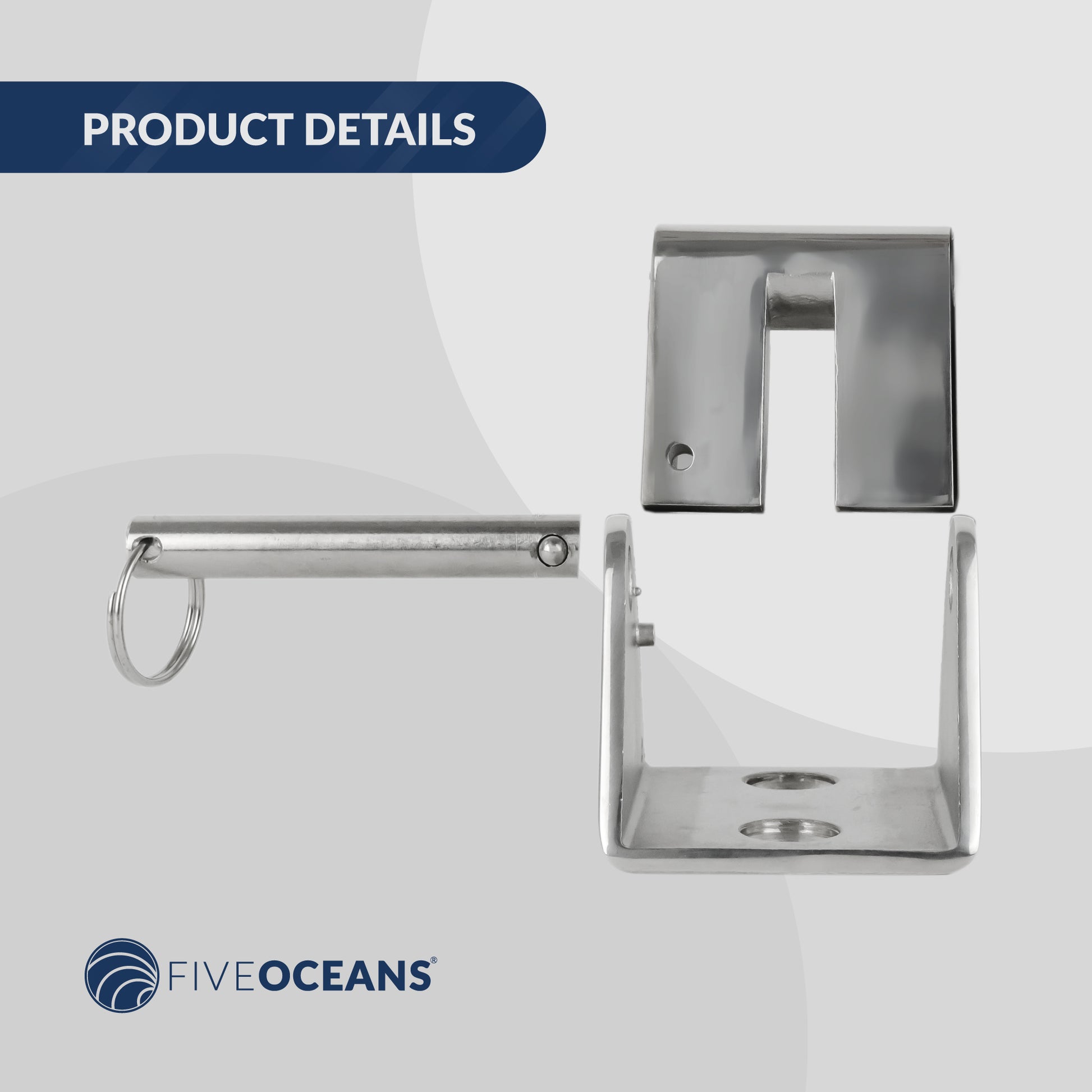 Anchor Chain Stopper for 3/16" to 1/4" Chain, Stainless Steel - FO4505 - Five Oceans