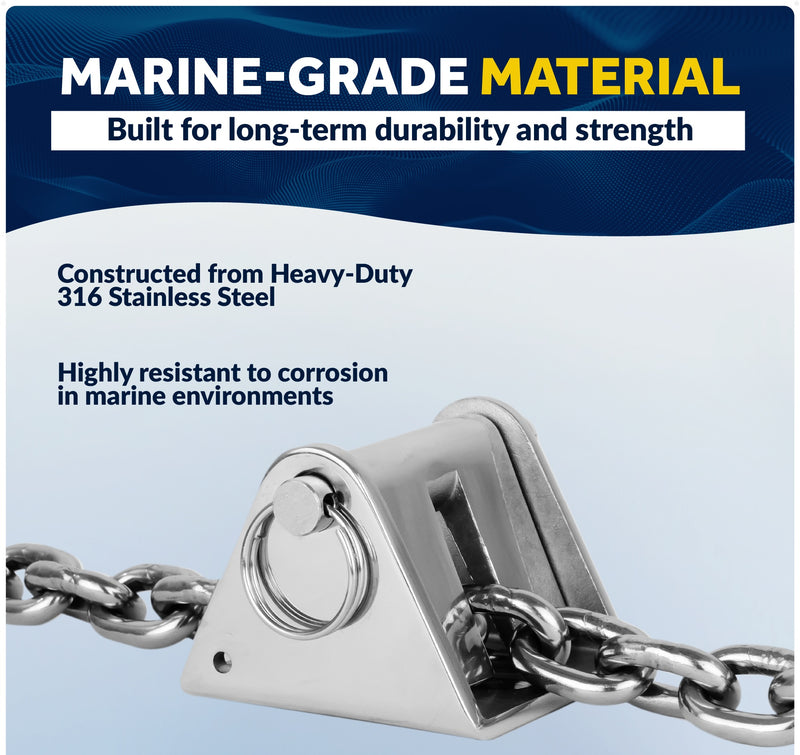Anchor Chain Stopper, AISI316 Stainless Steel - Five Oceans