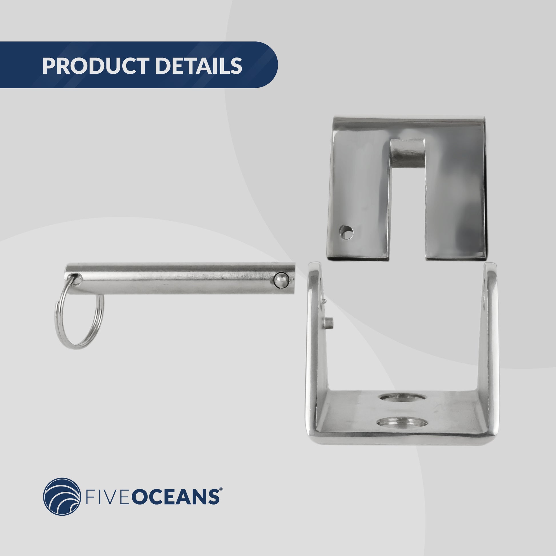 Anchor Chain Stopper for 5/16" to 3/8" Chain, Stainless Steel - FO4506 - Five Oceans