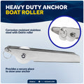 11" Universal Anchor Bow Roller, AISI316 Stainless Steel - FO4511 - Five Oceans
