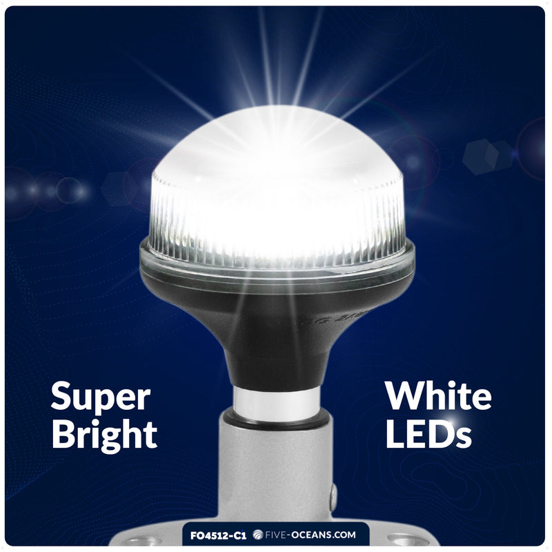LED Bi-Color & Anchor Navigation Light Kit, 12V DC - 2NM - FO4512-C1 - Five Oceans