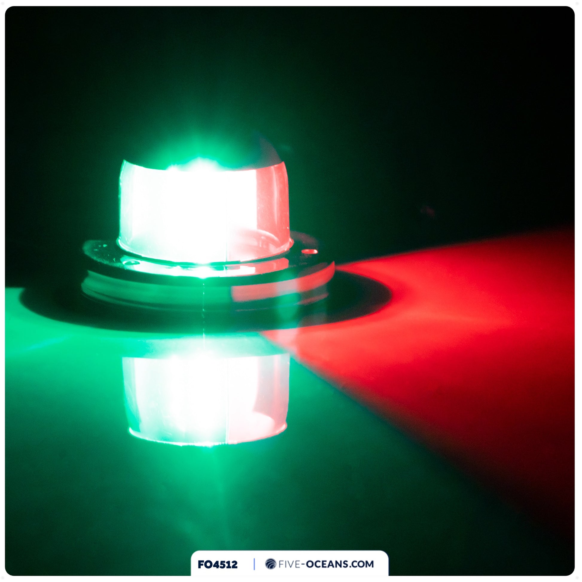 Navigation Lights, LED Red and Green, 2NM - FO4512 - Five Oceans