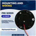 LED Bi-Color Navigation Light, Horizontal Mount, 12V DC - 2NM - FO4512 - Five Oceans