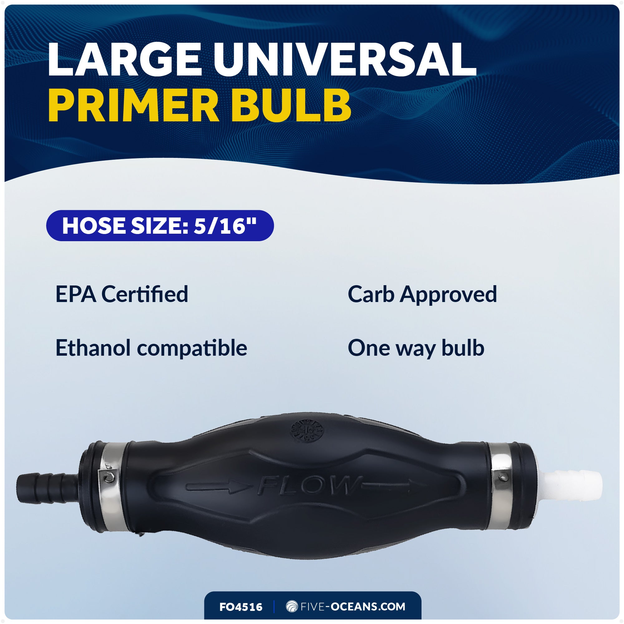 EPA 5/16" Fuel Primer Bulb - FO4516 - Five Oceans