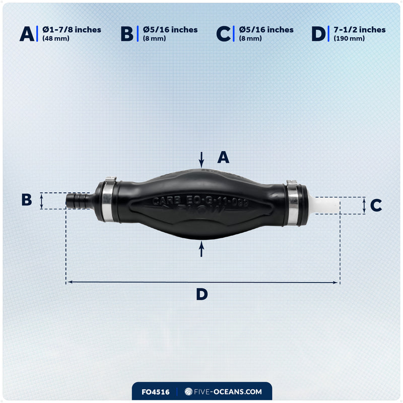 EPA 5/16" Fuel Primer Bulb - FO4516 - Five Oceans