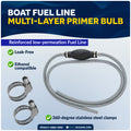 5/16" Fuel Line Assembly OMC / Johnson / Evinrude Outboards, EPA-CARB Approved