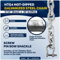 Windlass Anchor Rode - 9/16" x 300' 3-Strand Rope & 5/16" x 20' HTG4 Galvanized Chain, Hand-Spliced