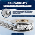 Windlass Anchor Rode - 9/16" x 300' 3-Strand Rope & 5/16" x 20' HTG4 Galvanized Chain, Hand-Spliced